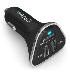 3 Port Car Phone Charger